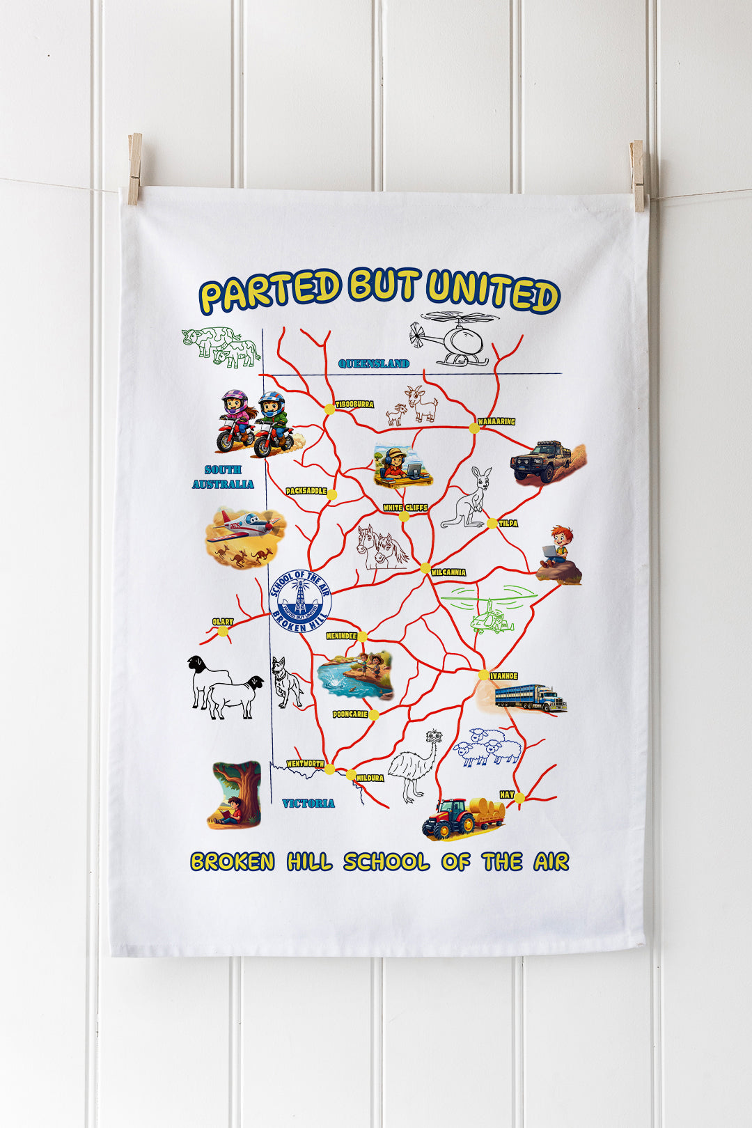 Commemorative Tea Towel -  Our Outback Community