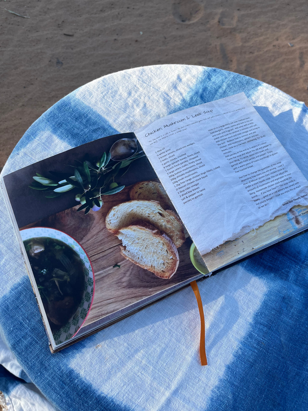 Limited edition BOOTS OFF apron on - single cookbook